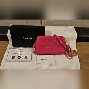 Chanel Pink Caviar Pouche